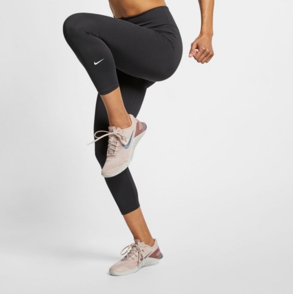 NIKE POWER DRI FIT GREY LEGGINGS TIGHTS S READ! - Picture 1 of 3